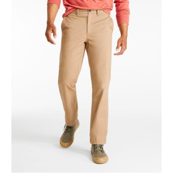 L.L. Bean Other - LL Bean Lakewashed Stretch Khaki Pants Men 36x30 Heritage Khaki Straight Leg NEW
